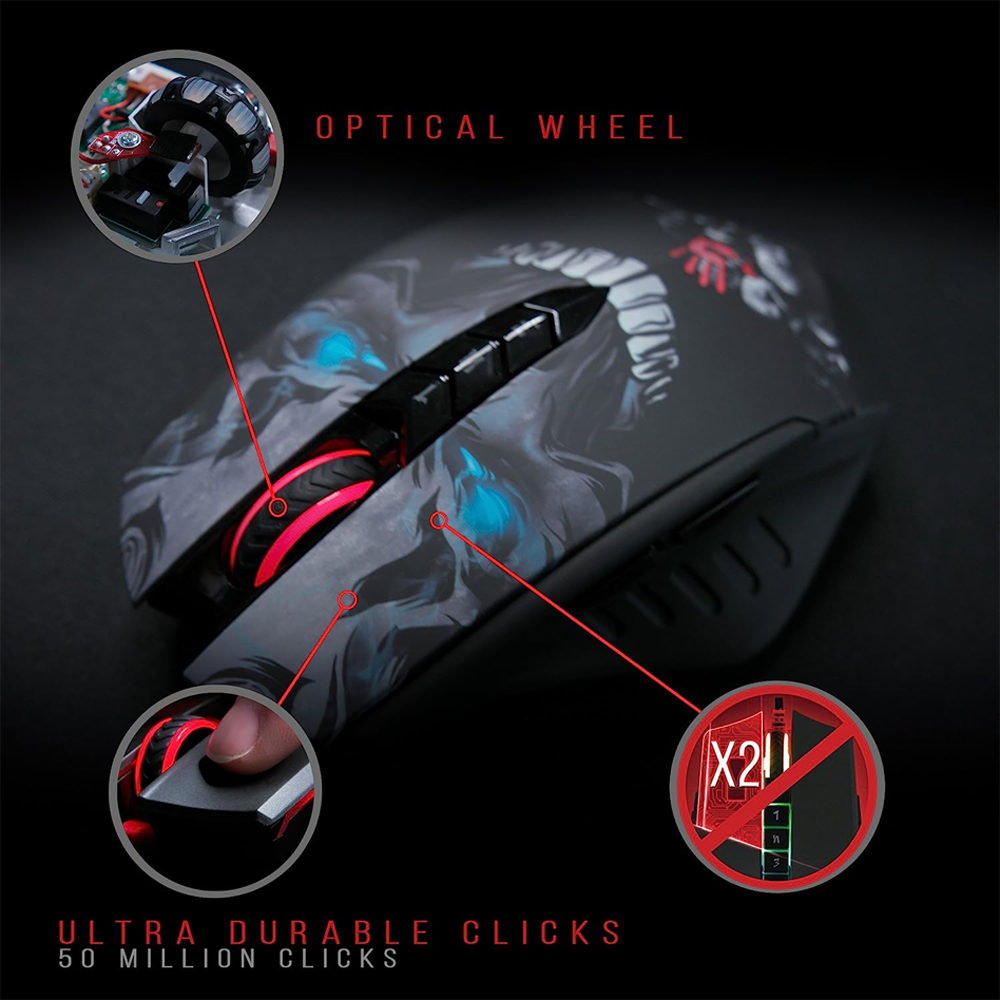 Bloody Wireless Mechanical Gaming Mouse R80 - Image 3