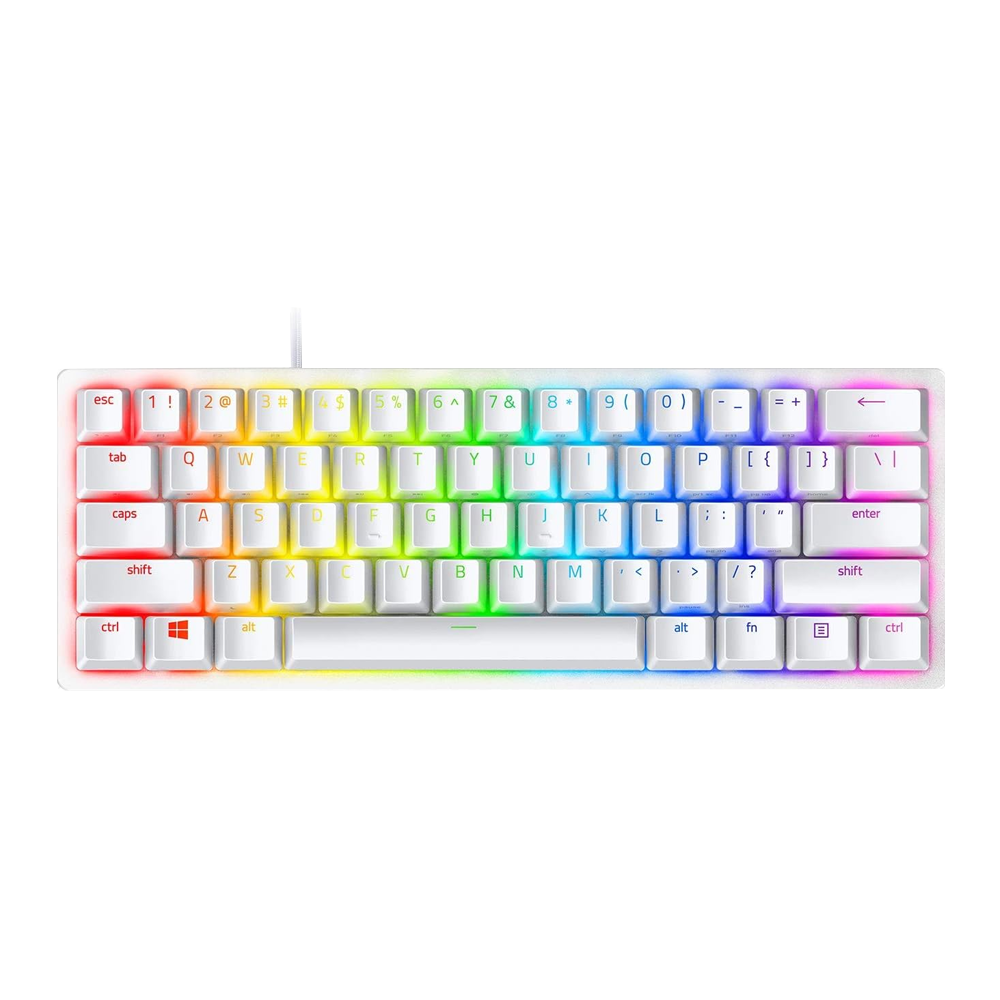 Razer Huntsman Mini 60% Mercury White Gaming Keyboard