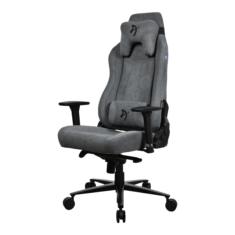 Arozzi Vernazza Soft Fabric Gaming Chair (Ash Gray)