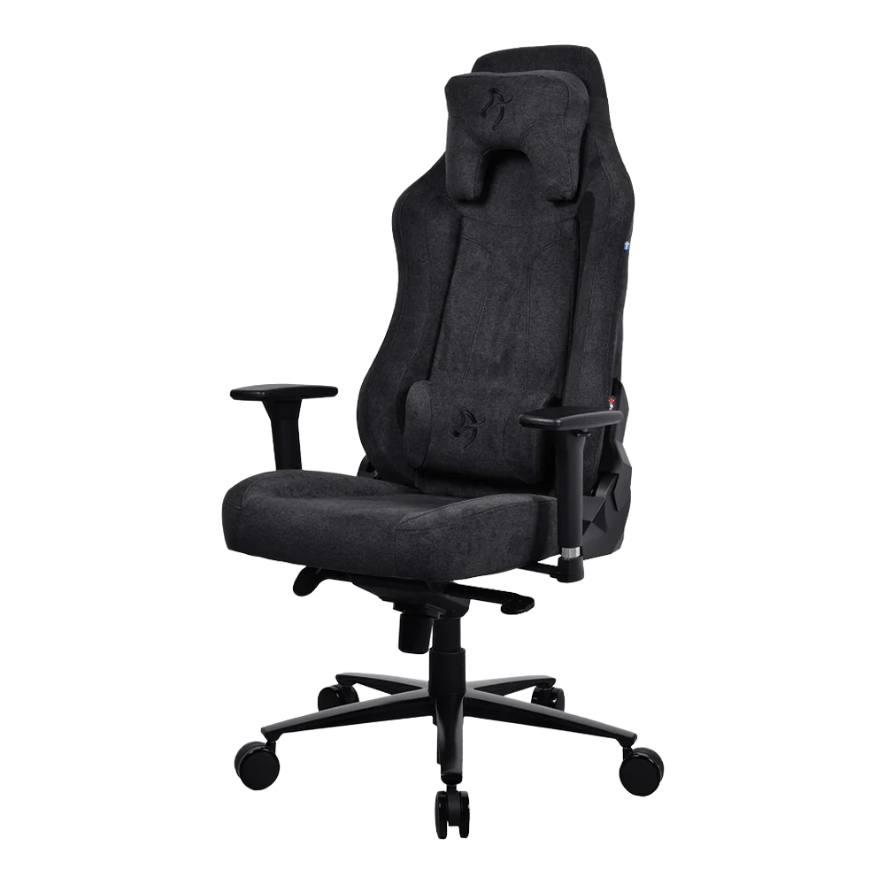Arozzi Vernazza Soft Fabric Gaming Chair (Pure Black)