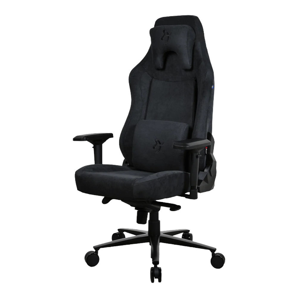Arozzi Vernazza Super Soft Fabric Gaming Chair (Pure Black)